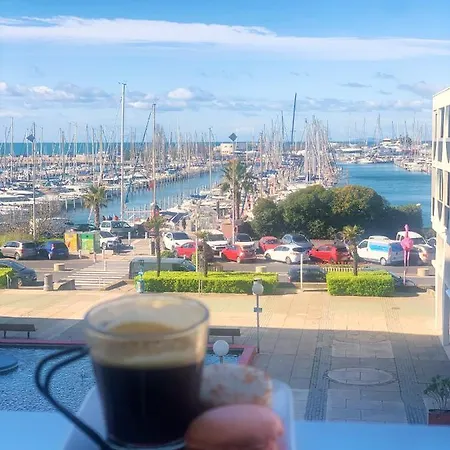 Vue Port Et Acces Direct Mer, Centre De Motte Pres De Montpellier 아파트